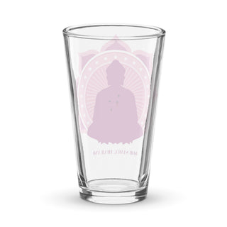Lotus White Shaker pint glass