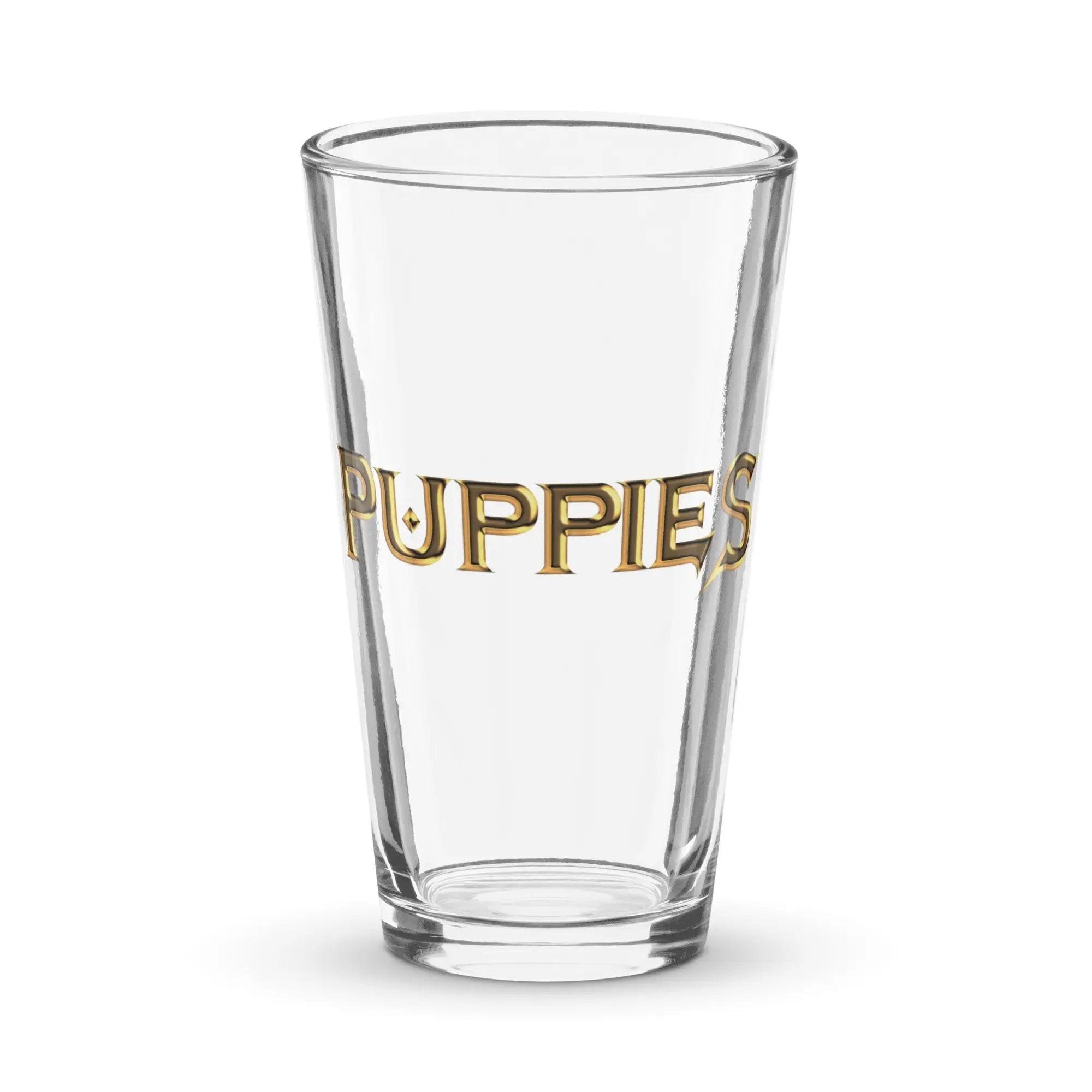 Mega-Puppies Shaker pint glass
