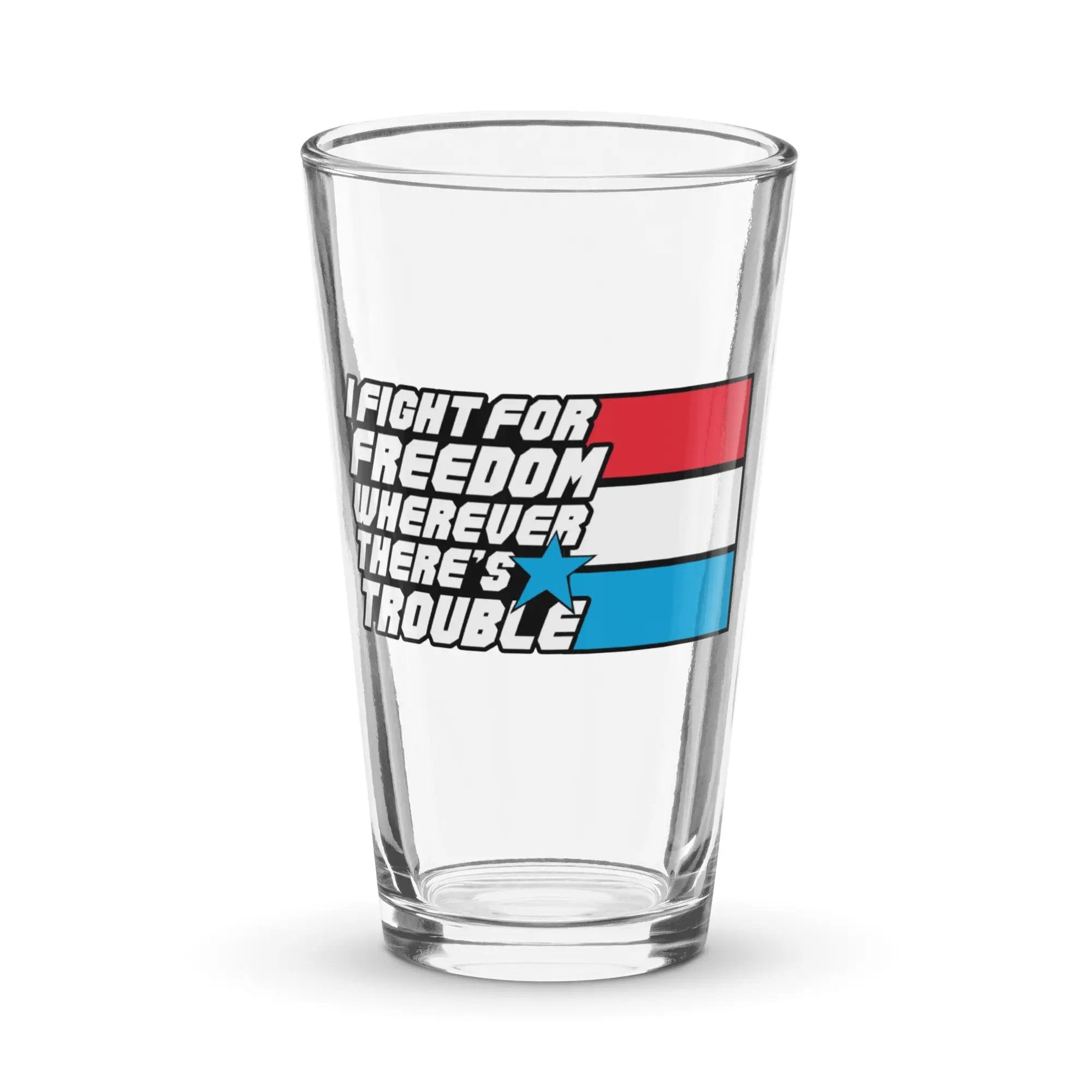 Fight For Freedom Shaker pint glass