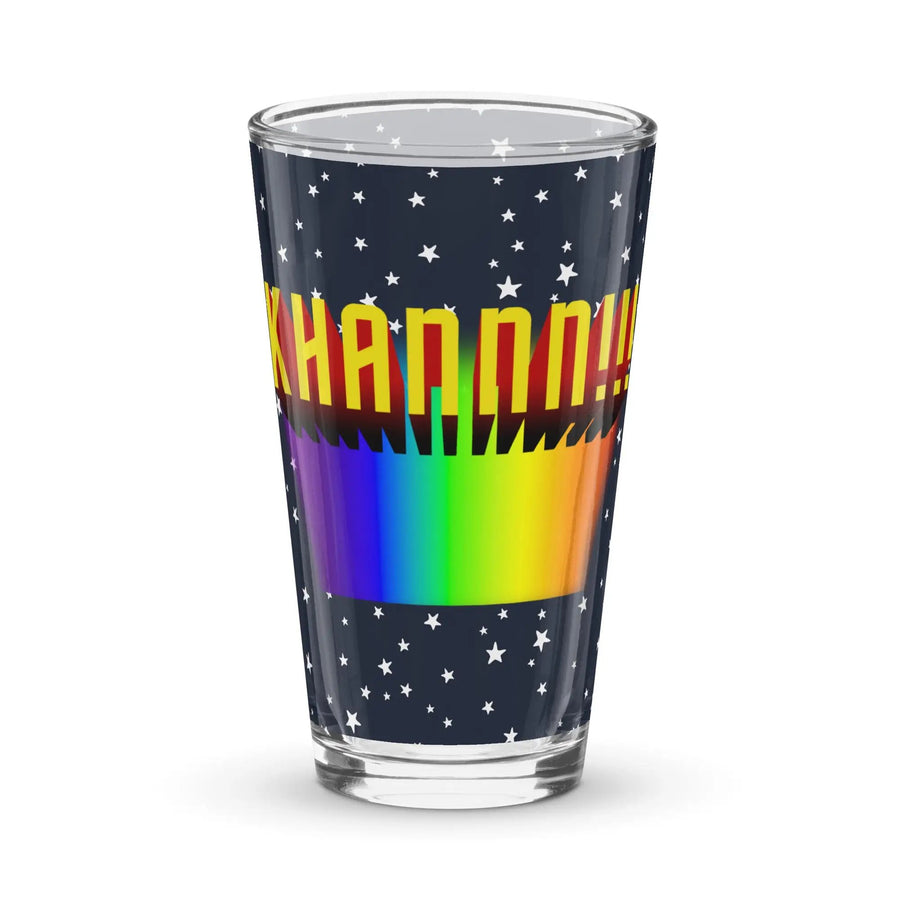 KHAN! Shaker pint glass