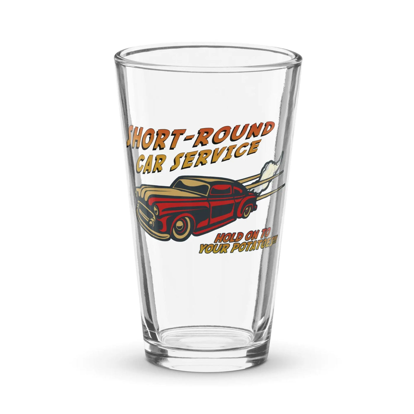 Short-Round Car Service Shaker pint glass