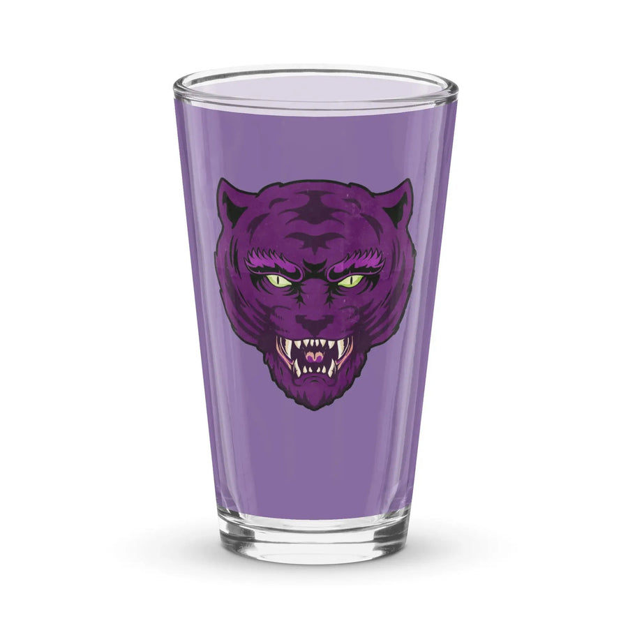 MOTU inspired Purple and Black Tiger Shaker pint glass