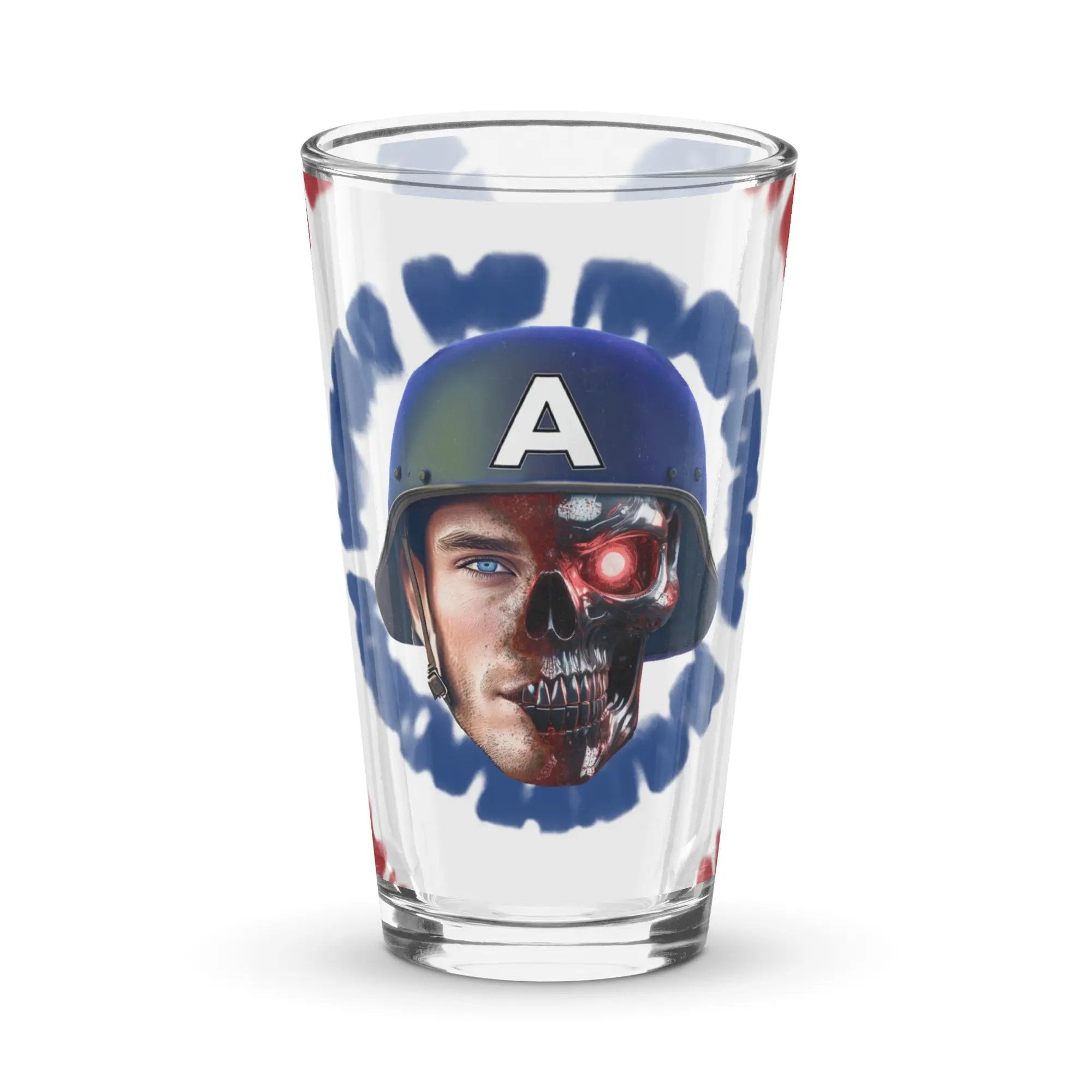 Captain Terminator Shaker pint glass