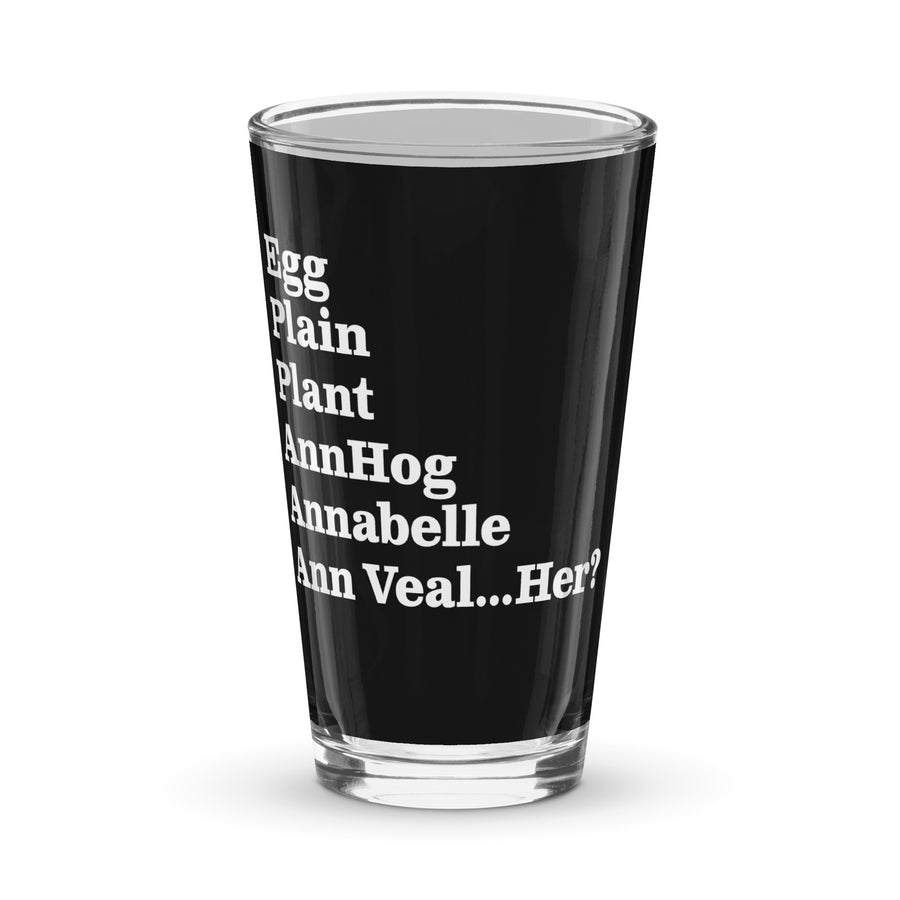 Ann Veal Shaker pint glass
