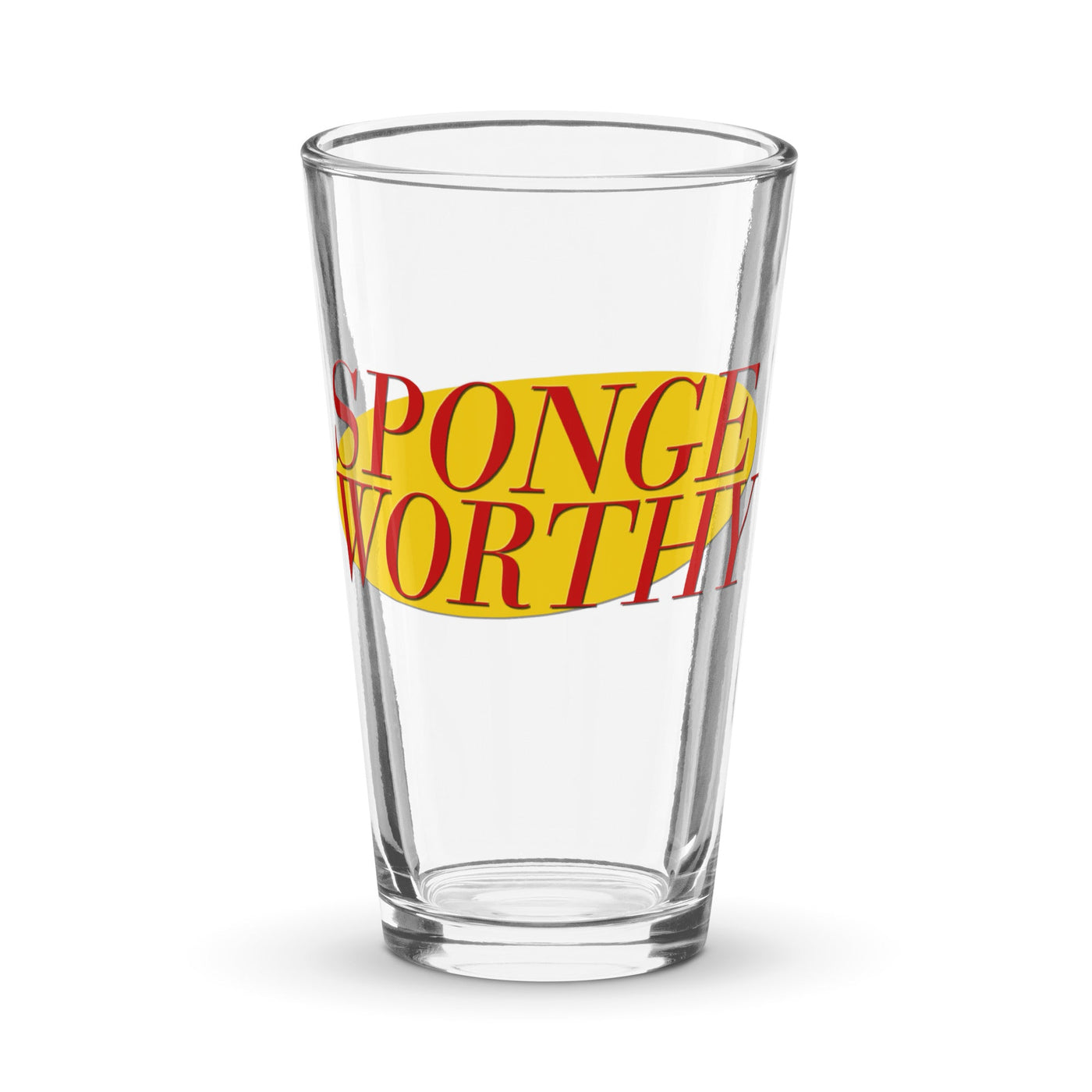 Sponge Worthy Shaker pint glass