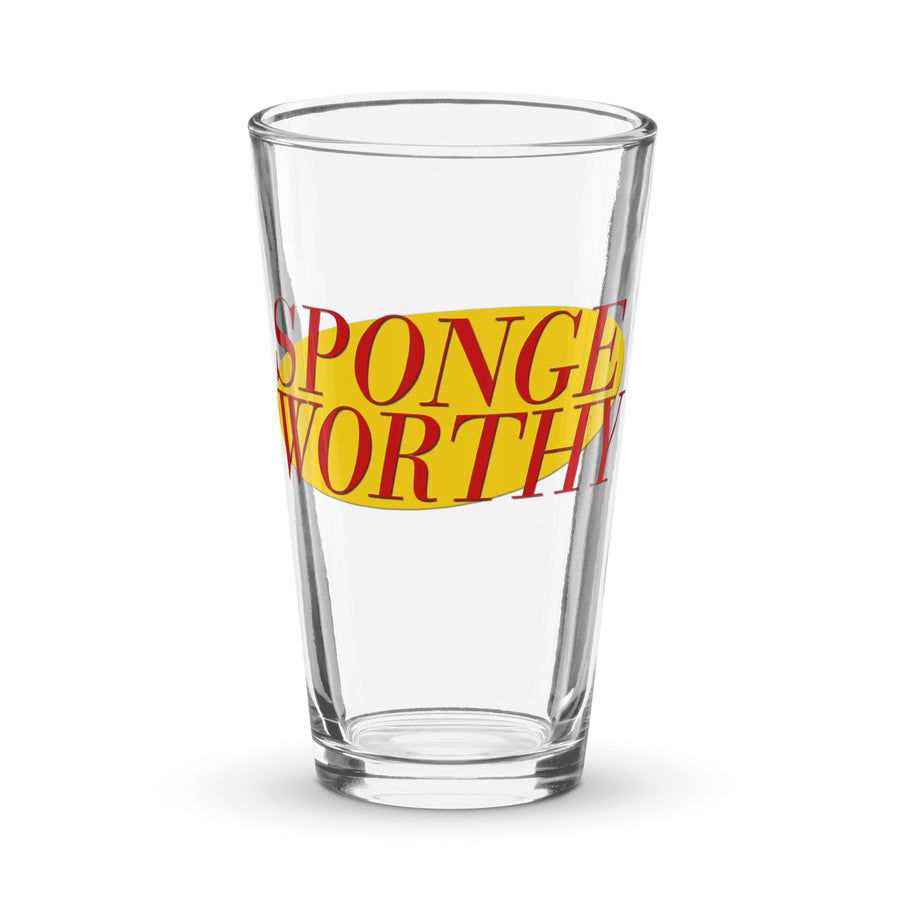 Sponge Worthy Shaker pint glass
