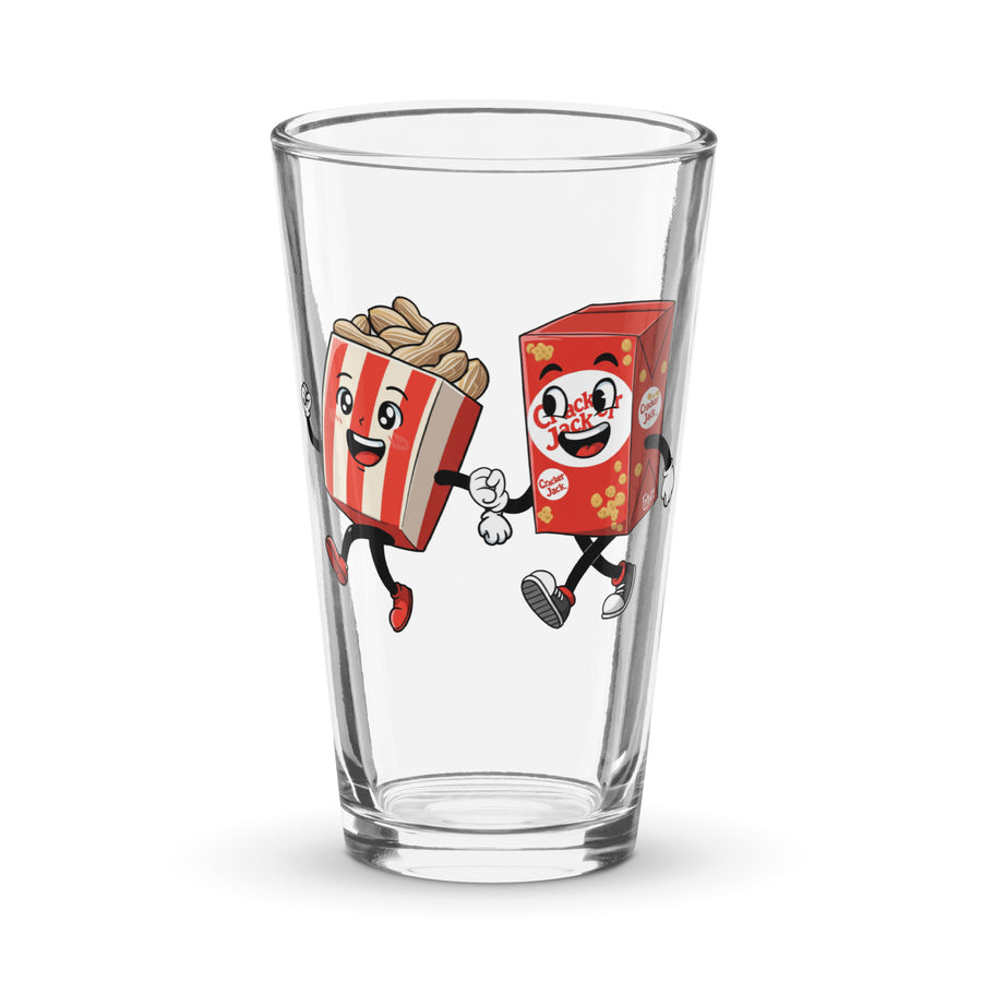 Peanuts and Cracker Jack Shaker pint glass