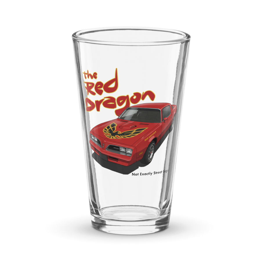 The Red Dragon Shaker pint glass
