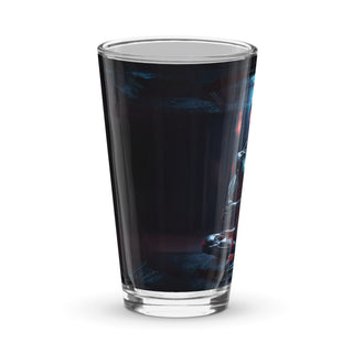 Terminator Buddha Shaker pint glass