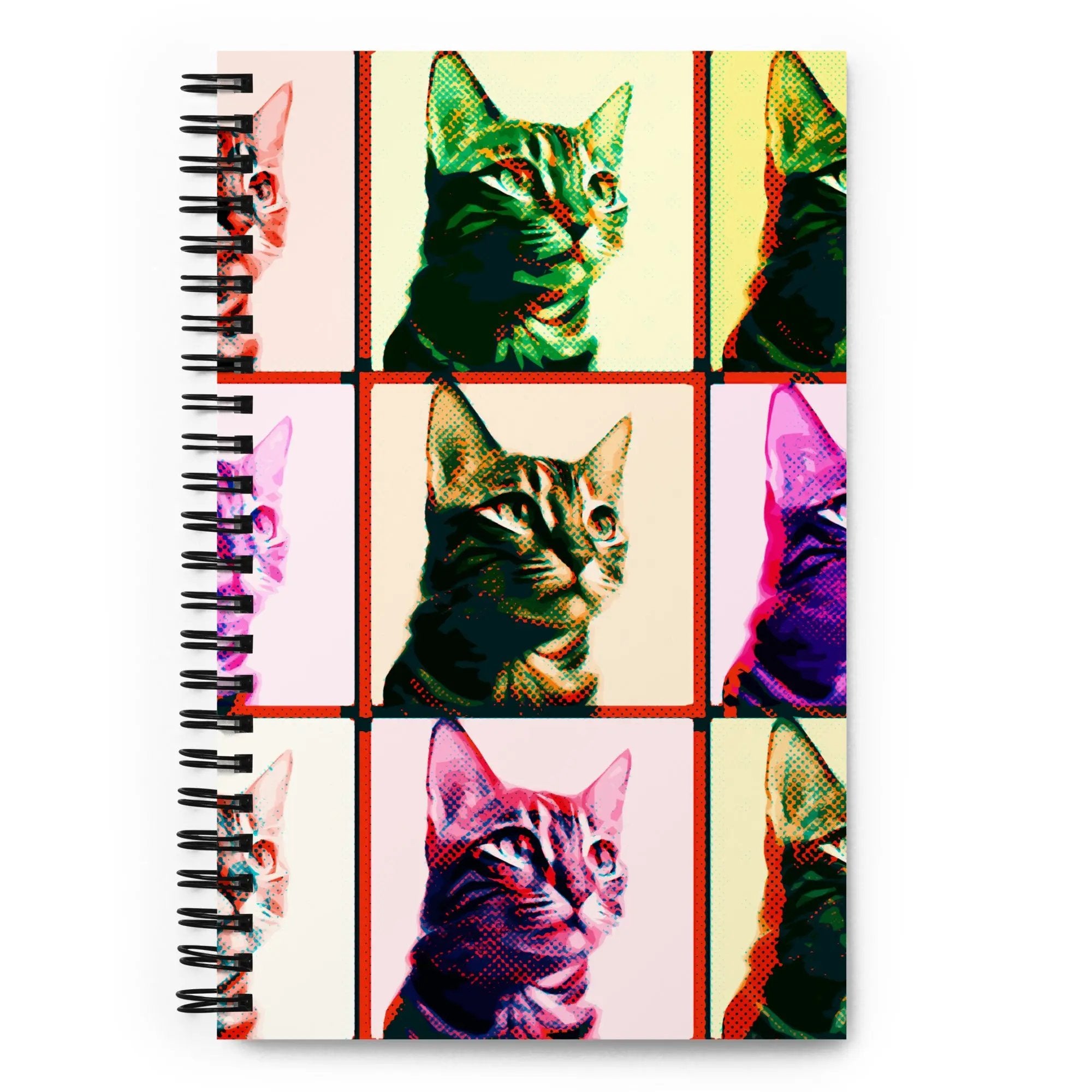 Warhol Cats Spiral notebook