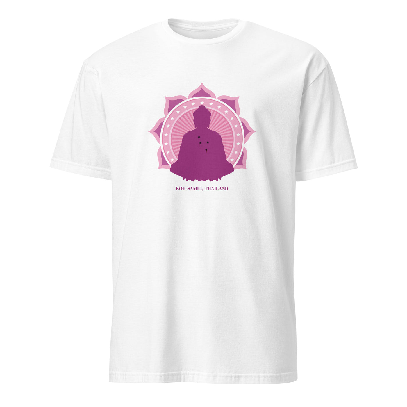 Lotus White Short-Sleeve Unisex T-Shirt