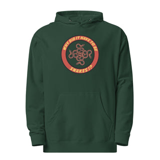 Why Did It Have To Be Snakes? Unisex midweight hoodie