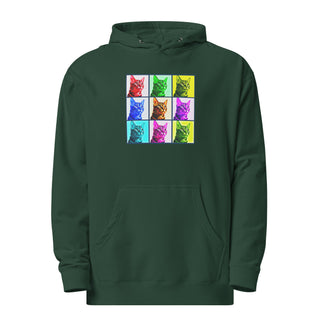 Warhol Cats Unisex midweight hoodie