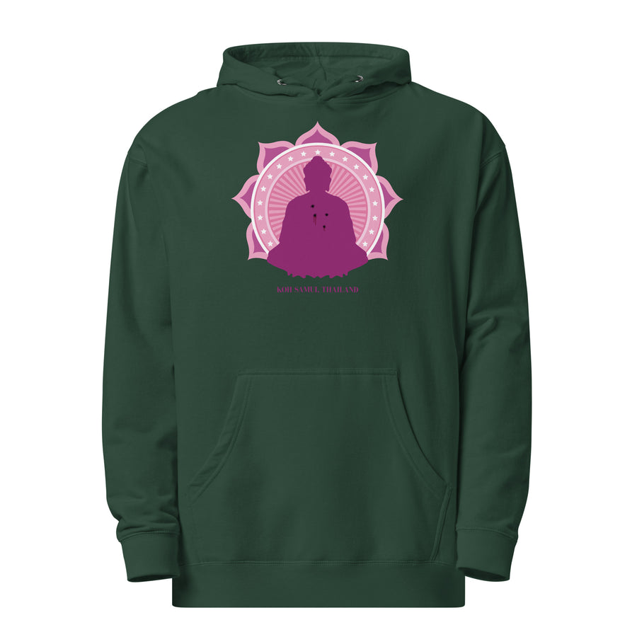 Lotus White  Unisex midweight hoodie