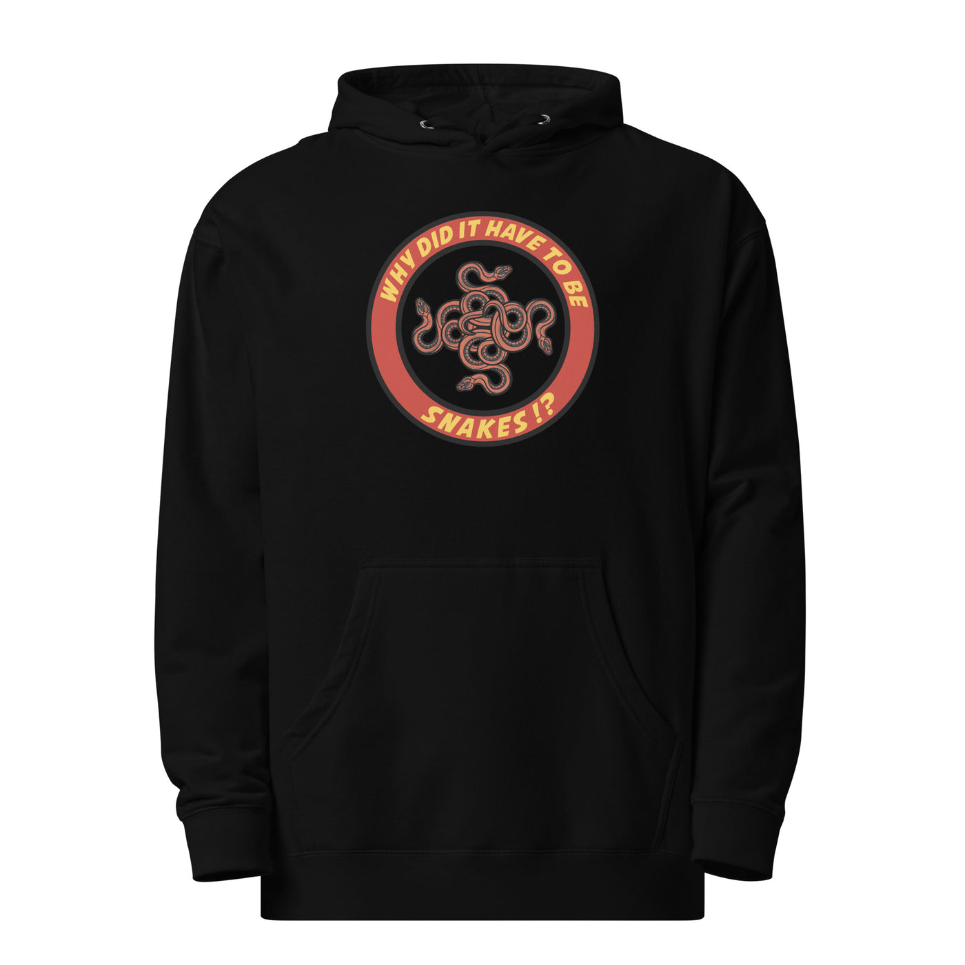 Why Did It Have To Be Snakes? Unisex midweight hoodie