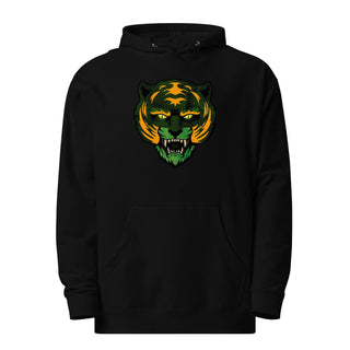 MOTU Inspired Green and Orange Tiger Unisex midweight hoodie