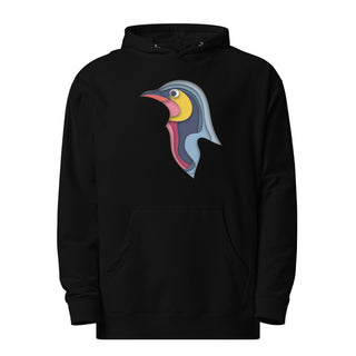 Penguin Profile Unisex Midweight Hoodie