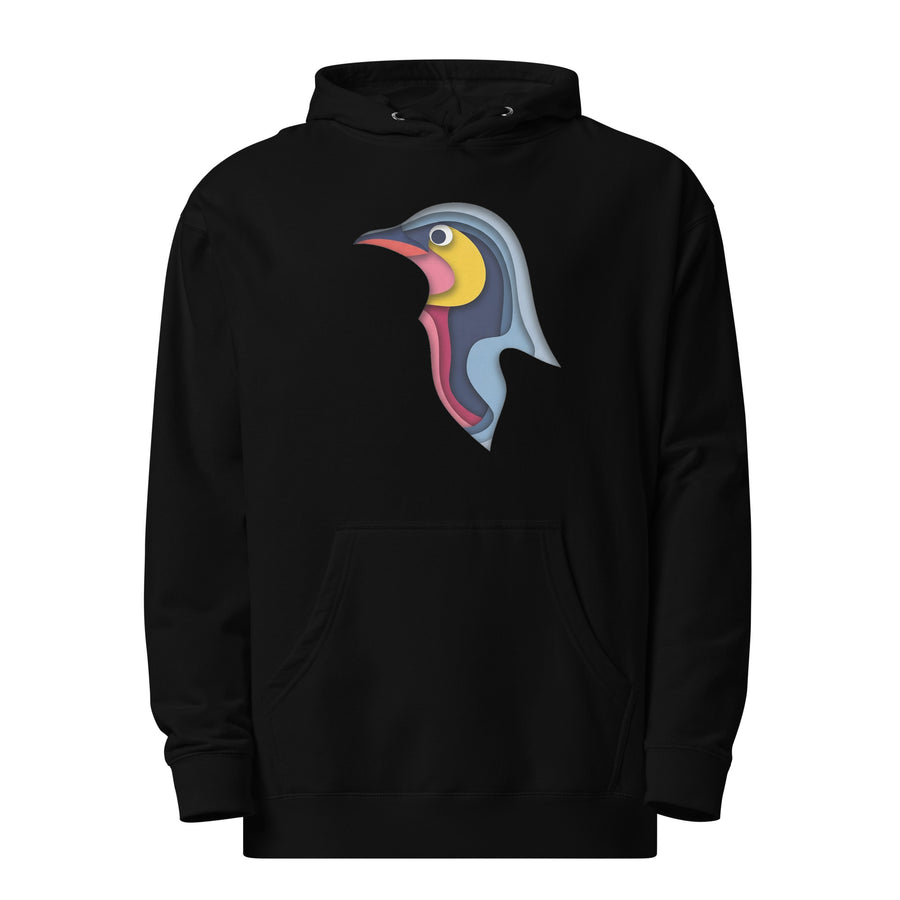 Penguin Profile Unisex Midweight Hoodie