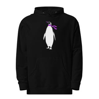 Minimalist Graphic Penguin Unisex Midweight Hoodie