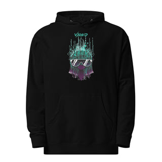Neon Data Penguin Hoodie Unisex