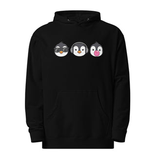 See No Evil Penguins Unisex Hoodie