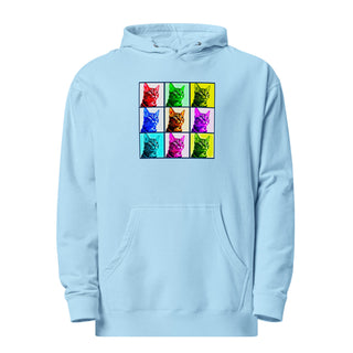 Warhol Cats Unisex midweight hoodie