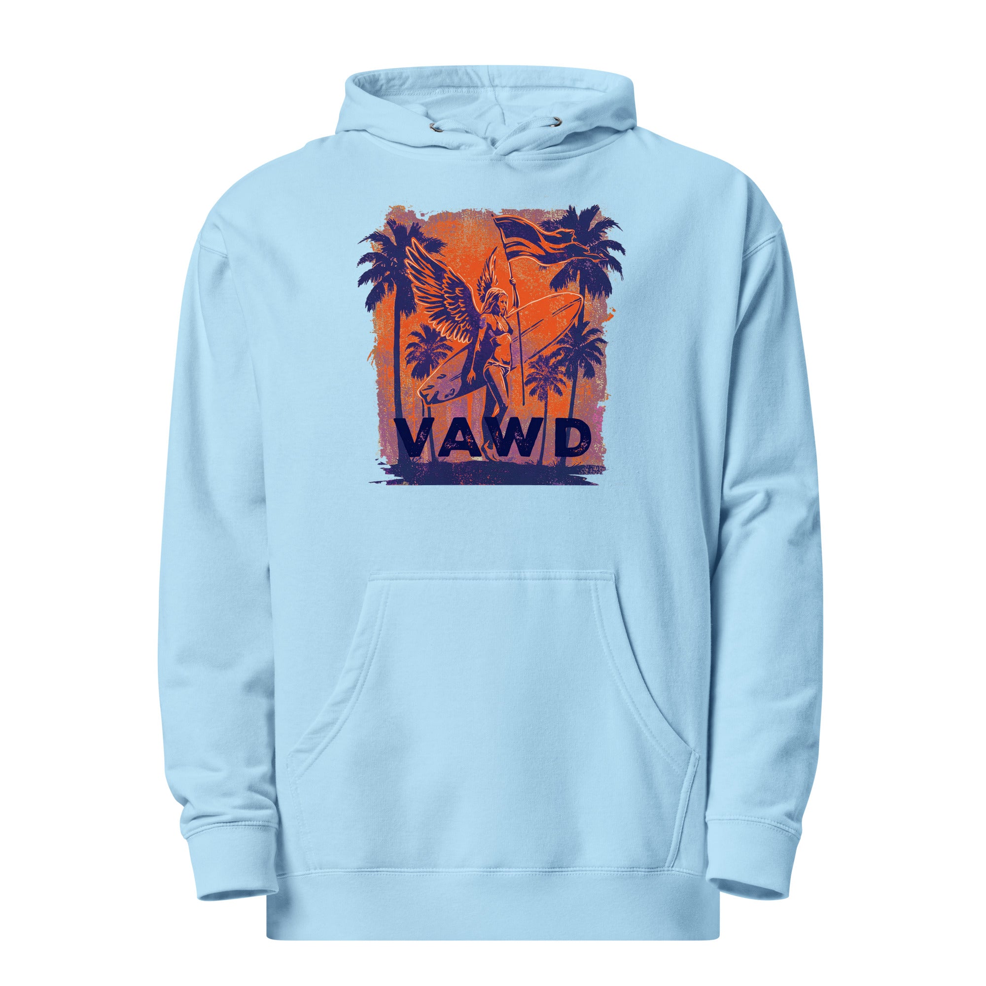 VAWD Vintage Rock & Roll Beach Hoodie