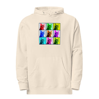 Warhol Cats Unisex midweight hoodie