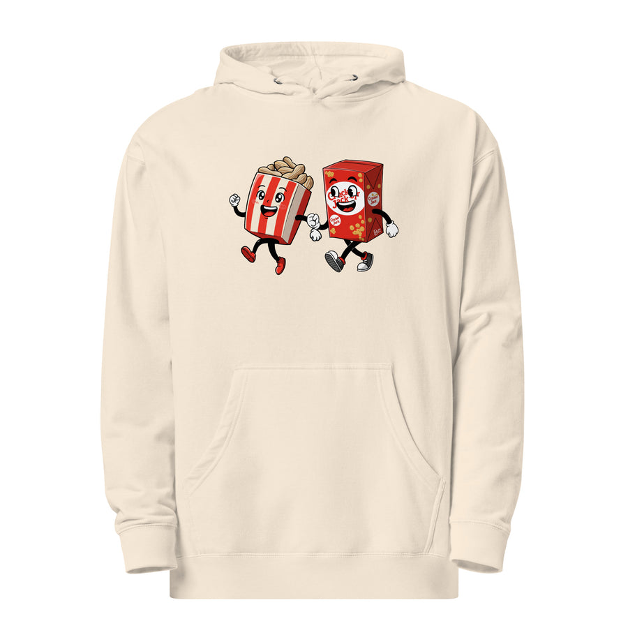 Peanuts and Cracker Jack Unisex midweight hoodie