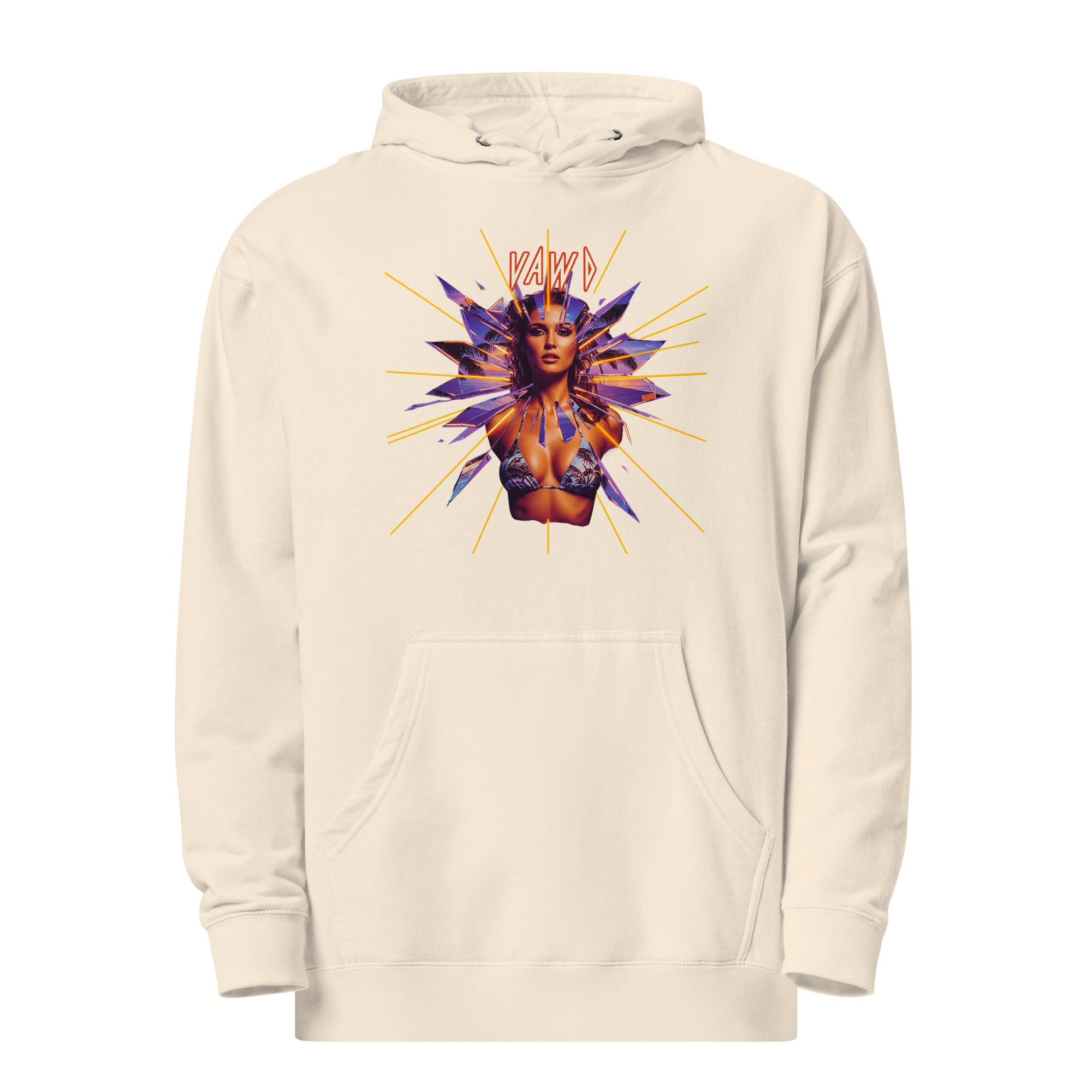 VAWD Retro 80s Hard Rock Graphic Hoodie