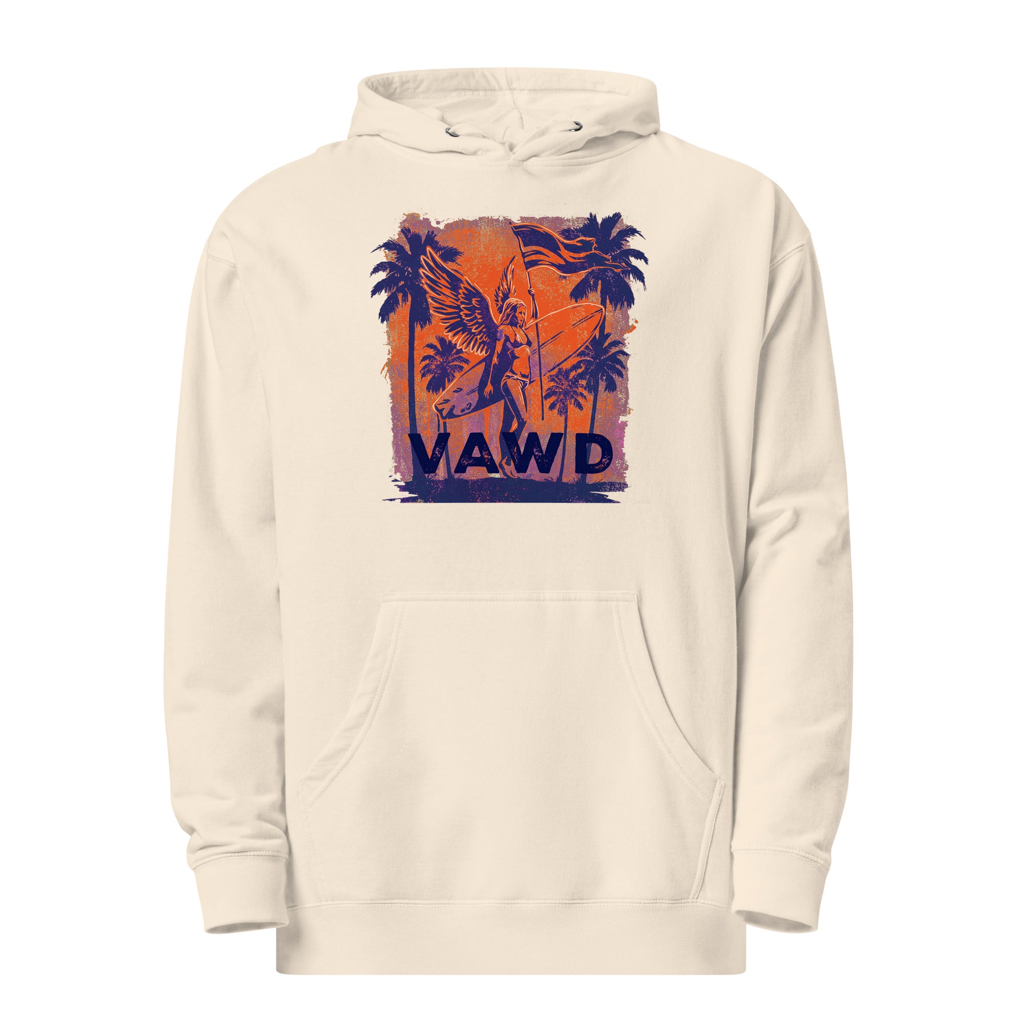 VAWD Vintage Rock & Roll Beach Hoodie