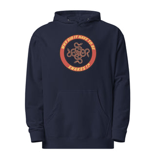 Why Did It Have To Be Snakes? Unisex midweight hoodie