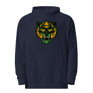 MOTU Inspired Green and Orange Tiger Unisex midweight hoodie