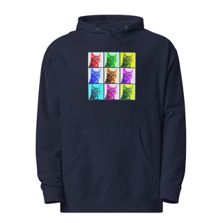Warhol Cats Unisex midweight hoodie