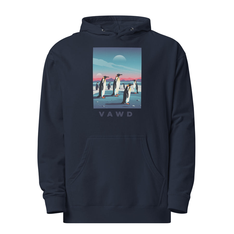 Penguin Moonrise Graphic Hoodie