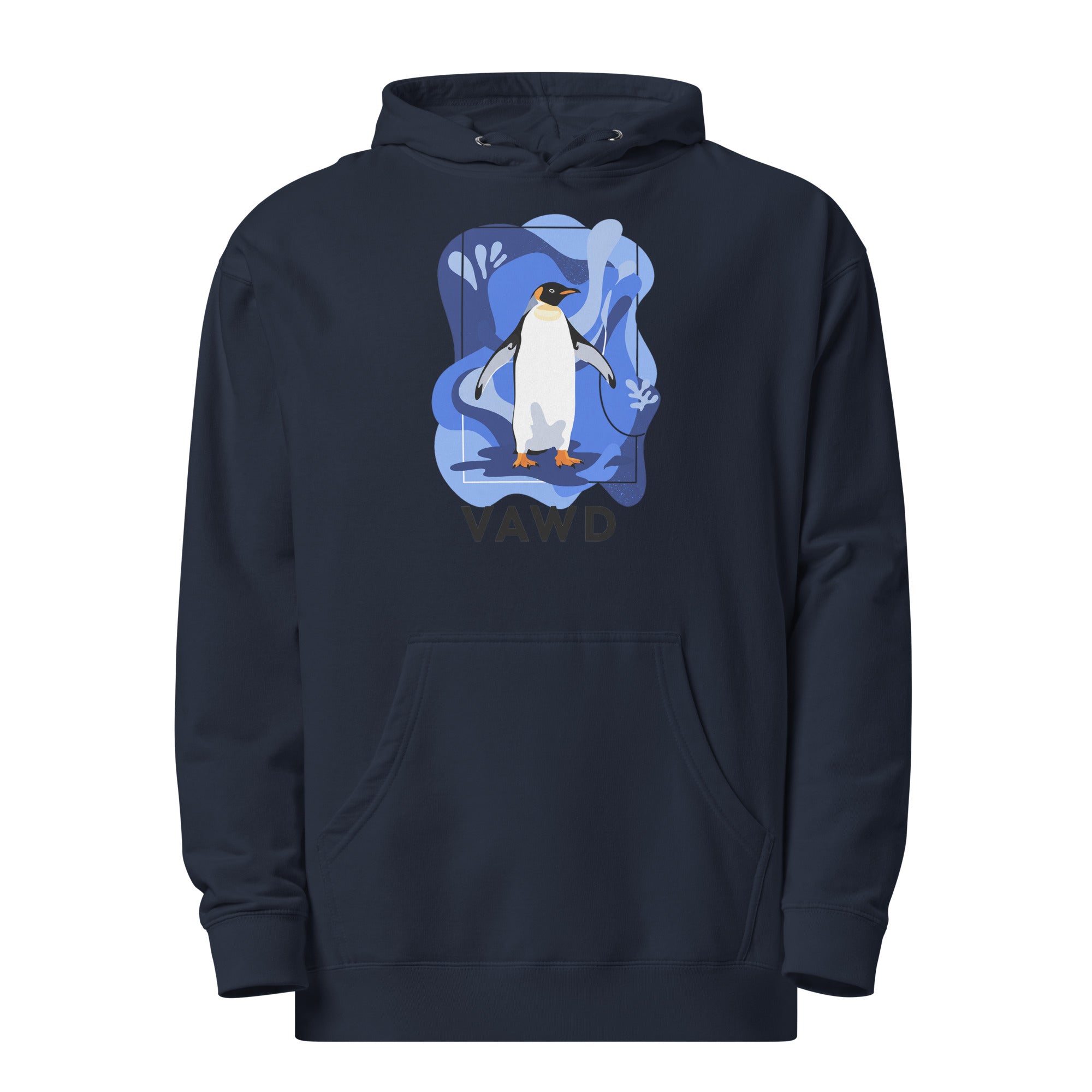 VAWDesigns Abstract Penguin Hoodie