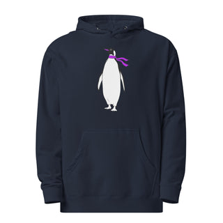 Minimalist Graphic Penguin Unisex Midweight Hoodie