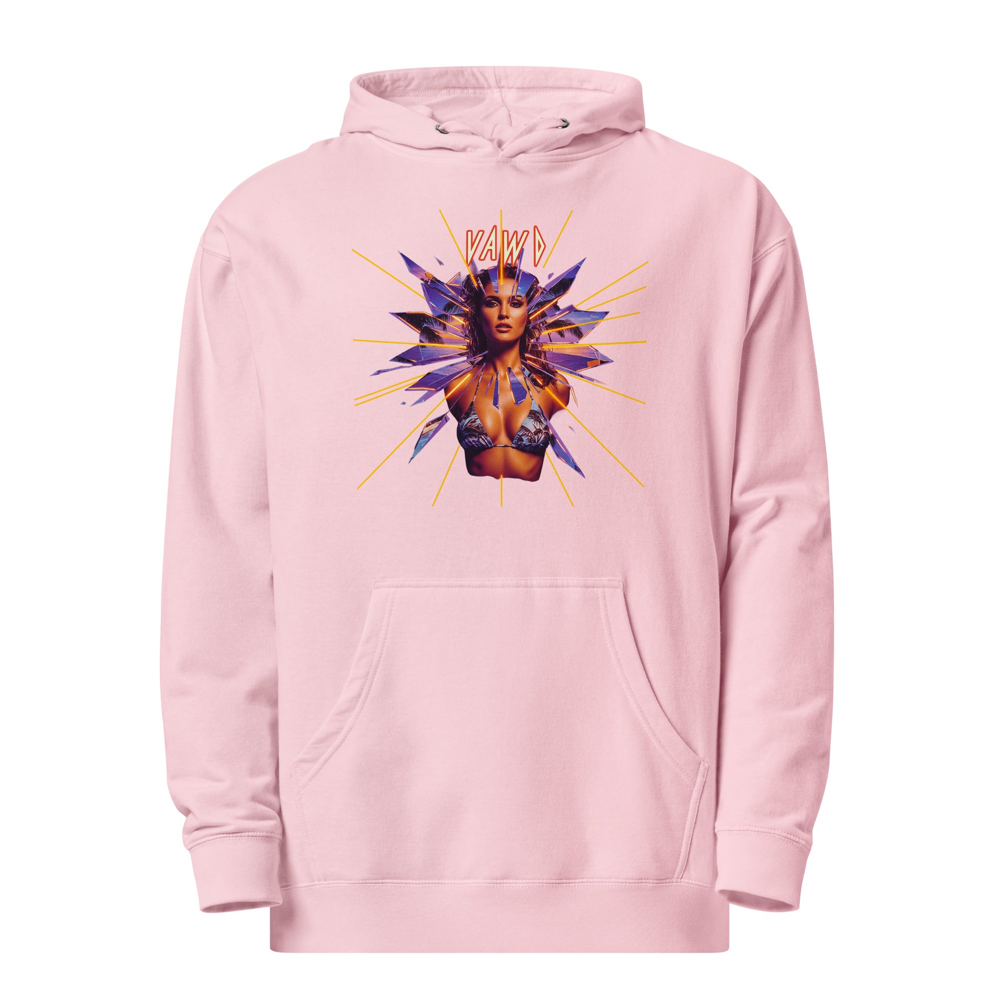 VAWD Retro 80s Hard Rock Graphic Hoodie