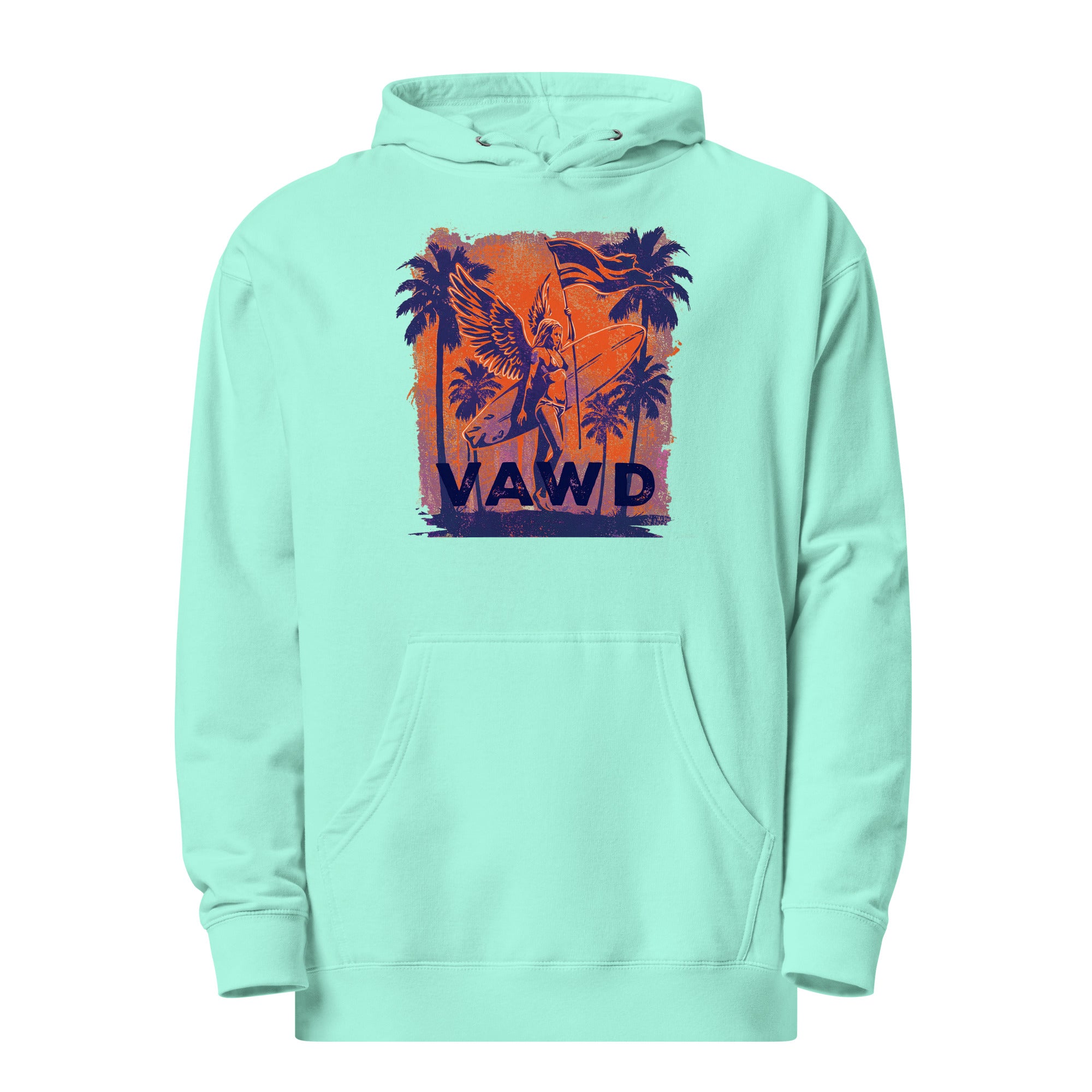VAWD Vintage Rock & Roll Beach Hoodie