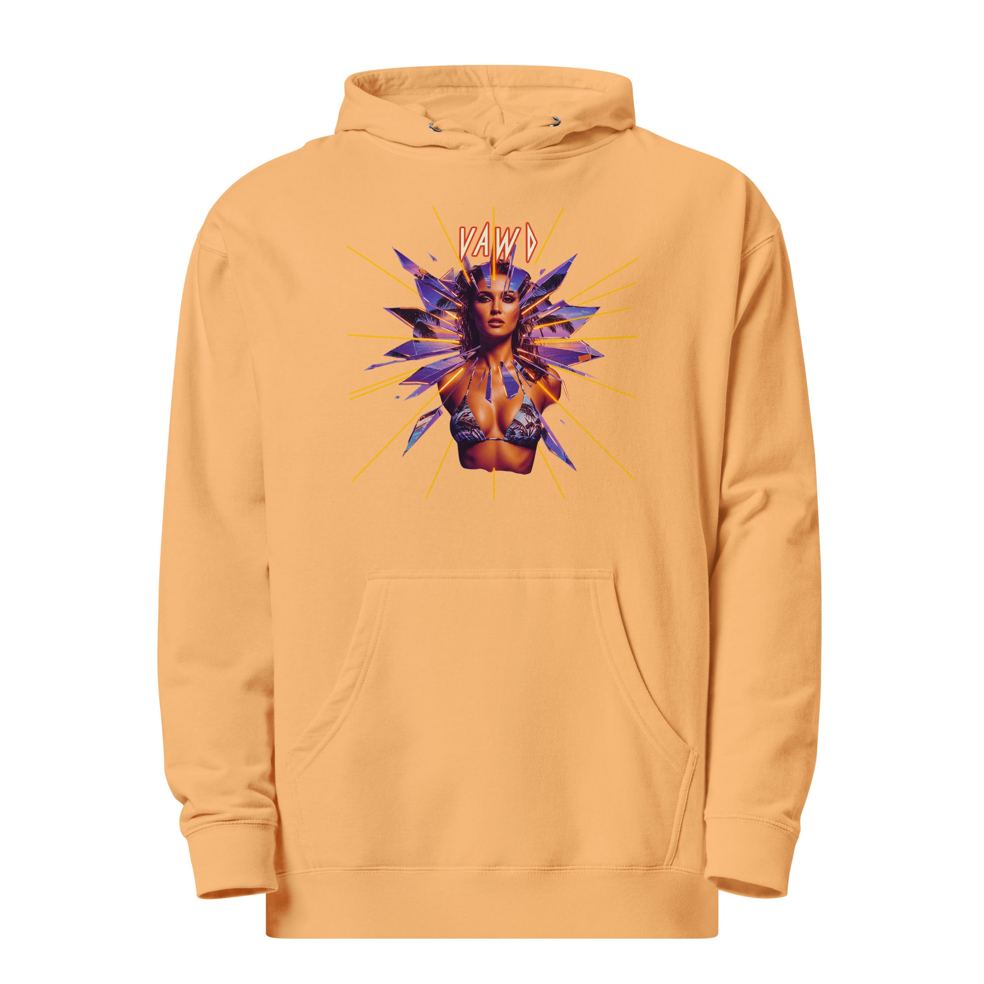 VAWD Retro 80s Hard Rock Graphic Hoodie