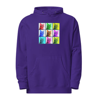Warhol Cats Unisex midweight hoodie