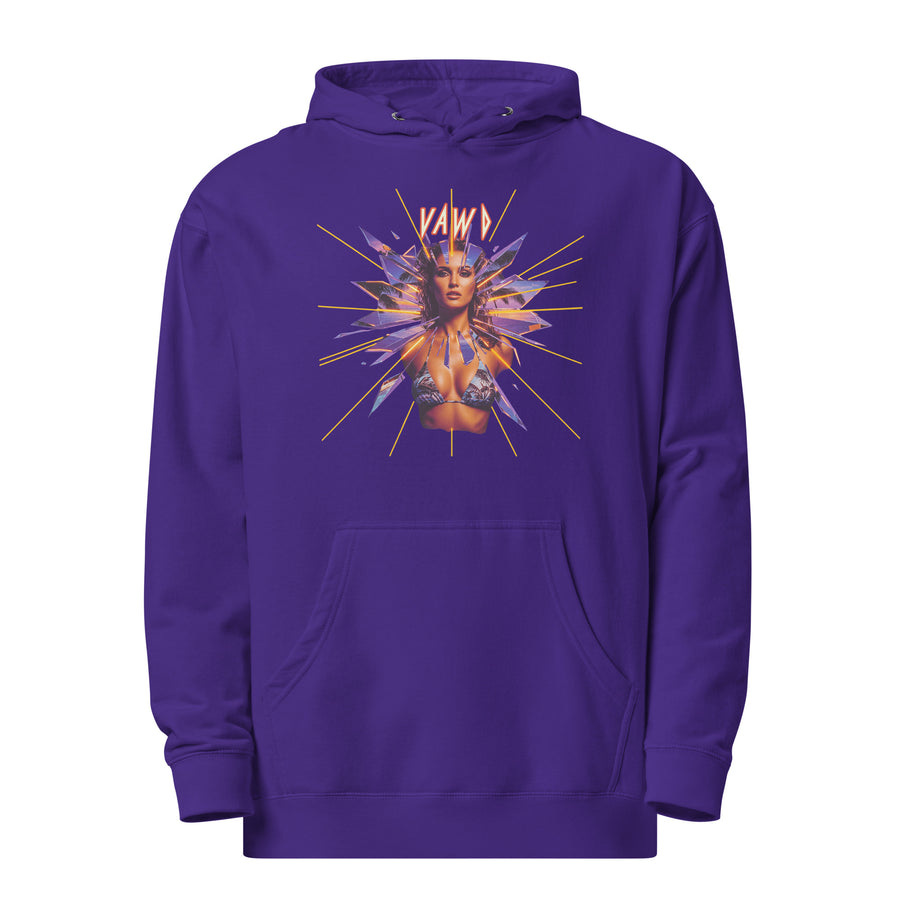 Retro 80s Hard Rock Graphic Hoodie