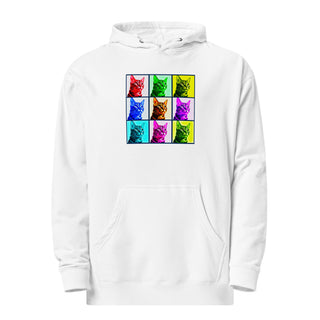 Warhol Cats Unisex midweight hoodie