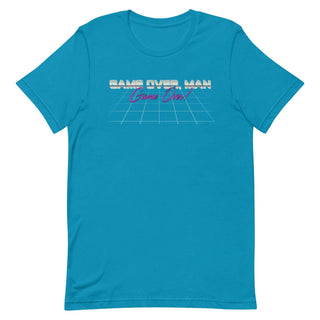 a blue t - shirt with the words save your man on it