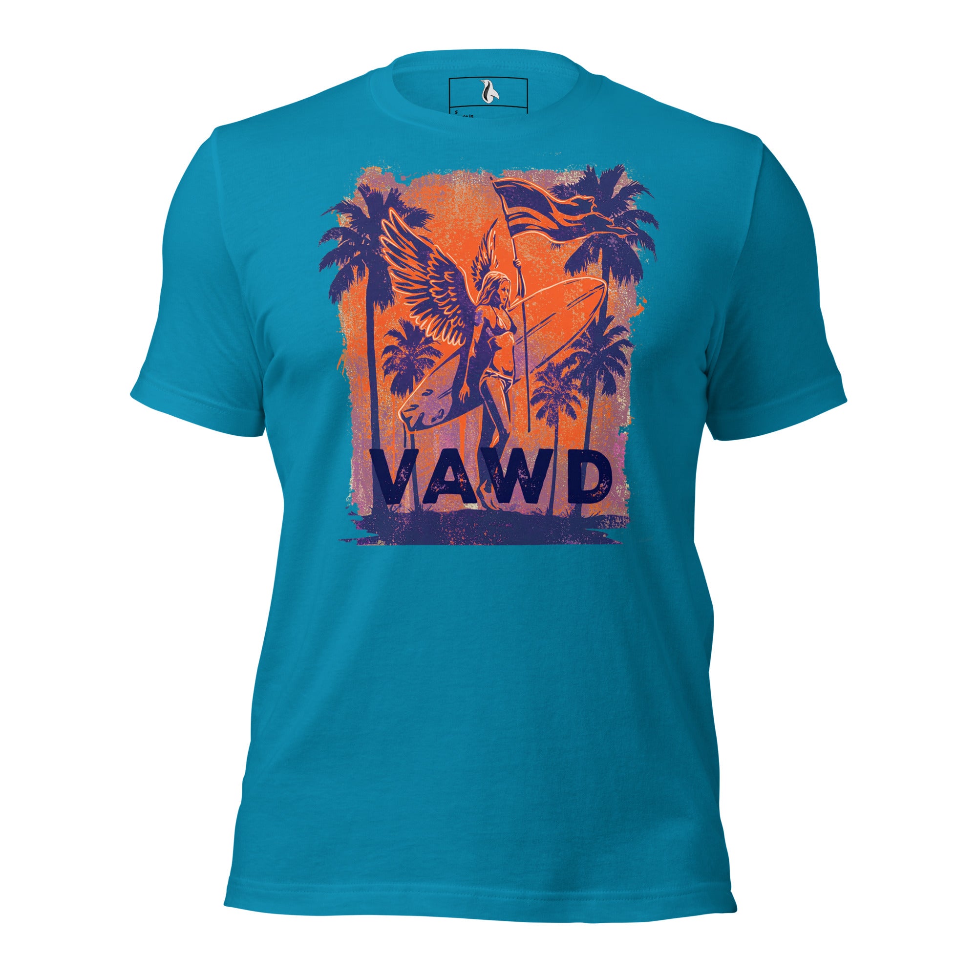 VAWD Vintage Rock & Roll Beach Tee – Retro Surf and Music-Inspired Unisex T-Shirt