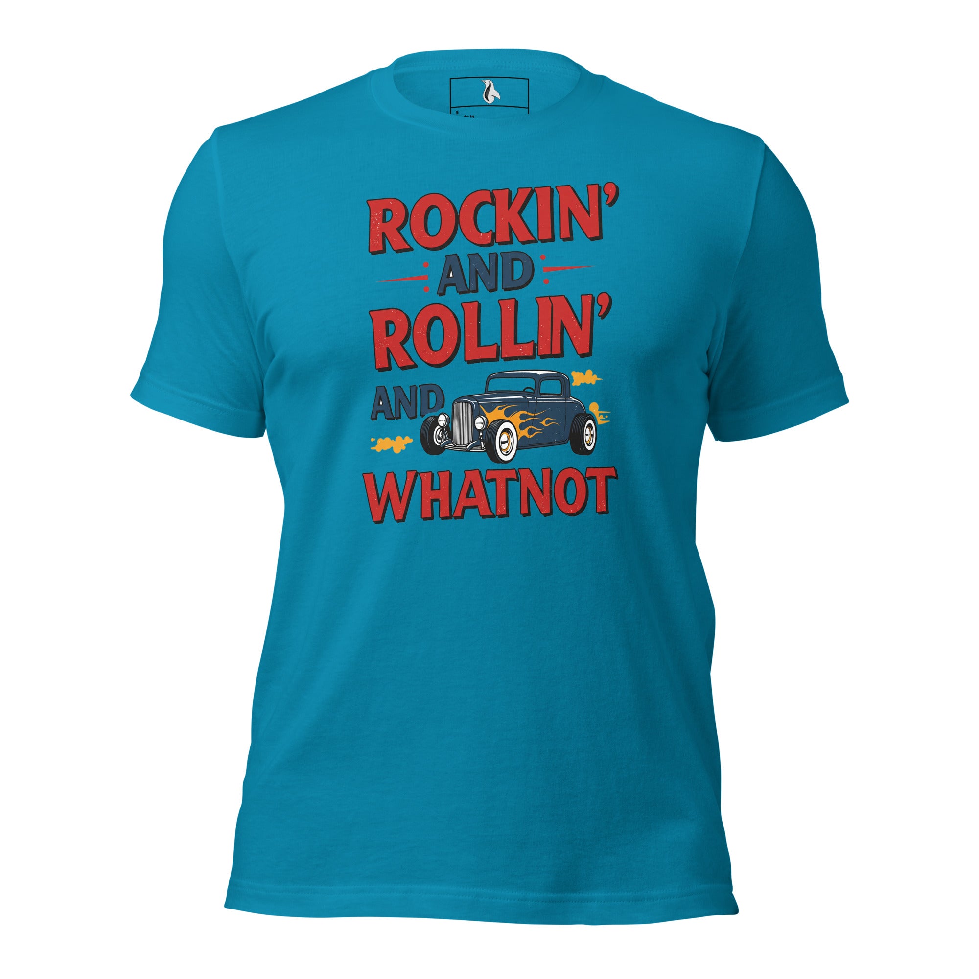 Rockin’ and Rollin’ and Whatnot Retro Car T-Shirt – 1960s Greaser Style Graphic Tee