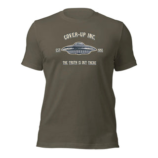 a t - shirt that says cover - up inc, the truth is out there