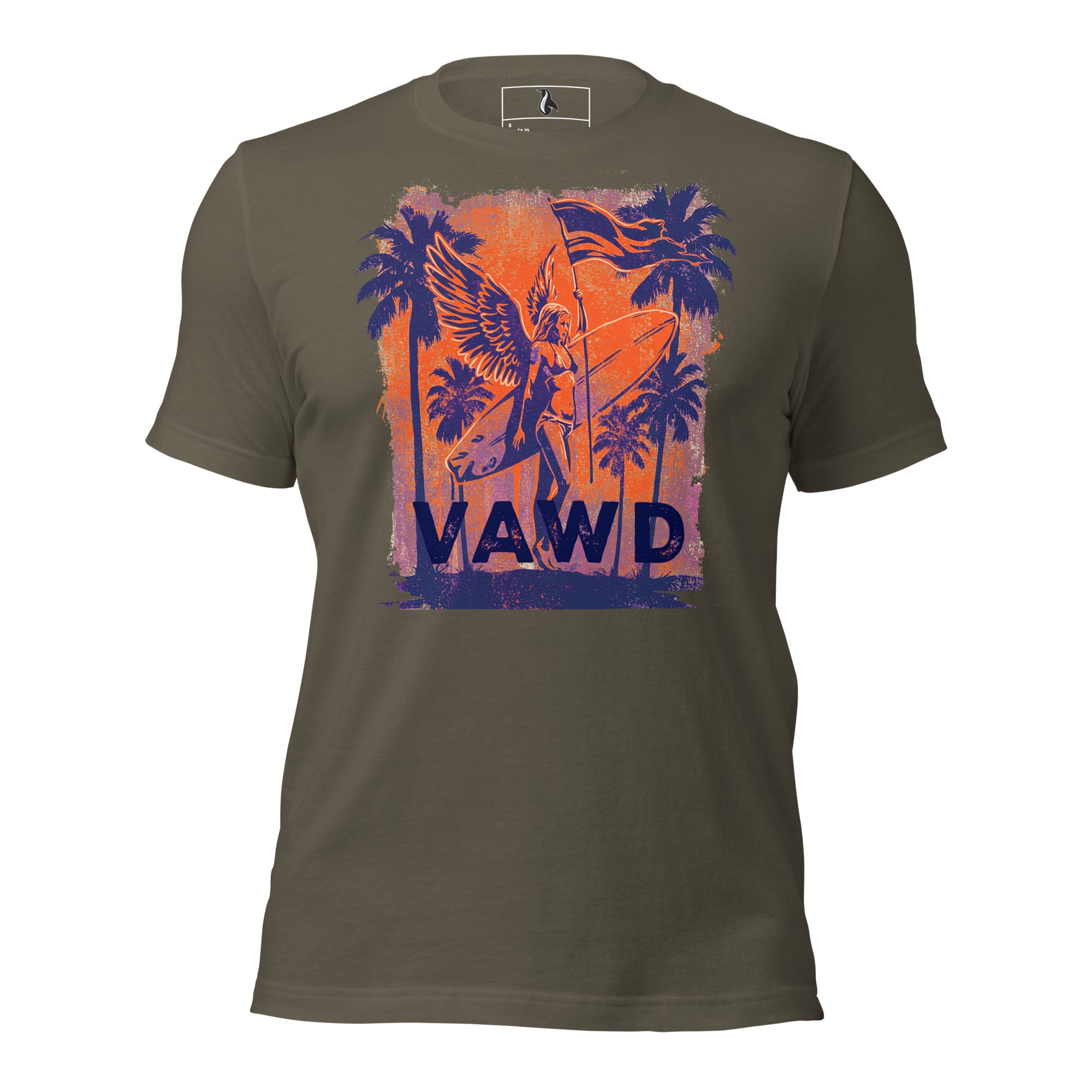 VAWD Vintage Rock & Roll Beach Tee – Retro Surf and Music-Inspired Unisex T-Shirt
