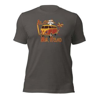 a gray t - shirt with a vw bus on it
