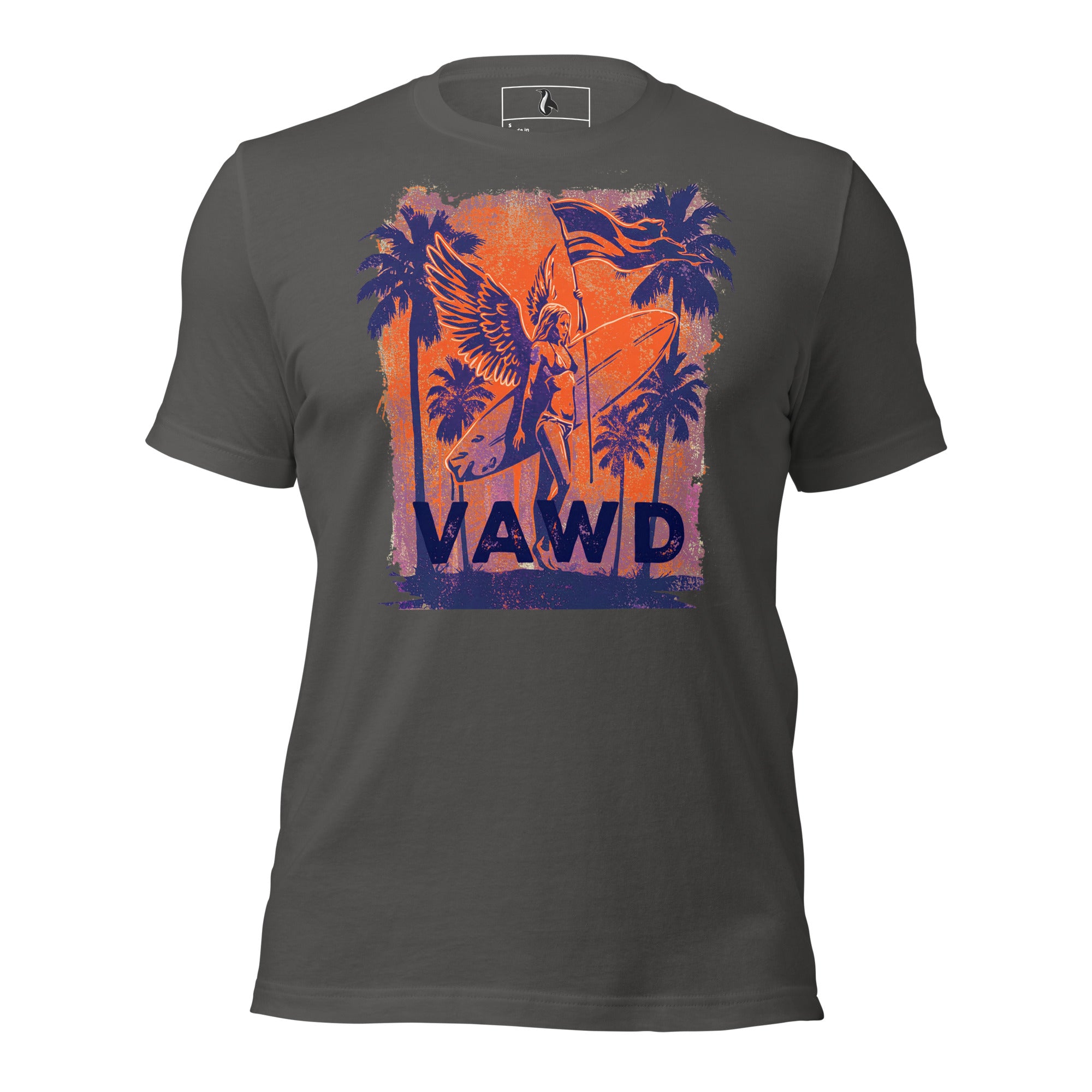 VAWD Vintage Rock & Roll Beach Tee – Retro Surf and Music-Inspired Unisex T-Shirt